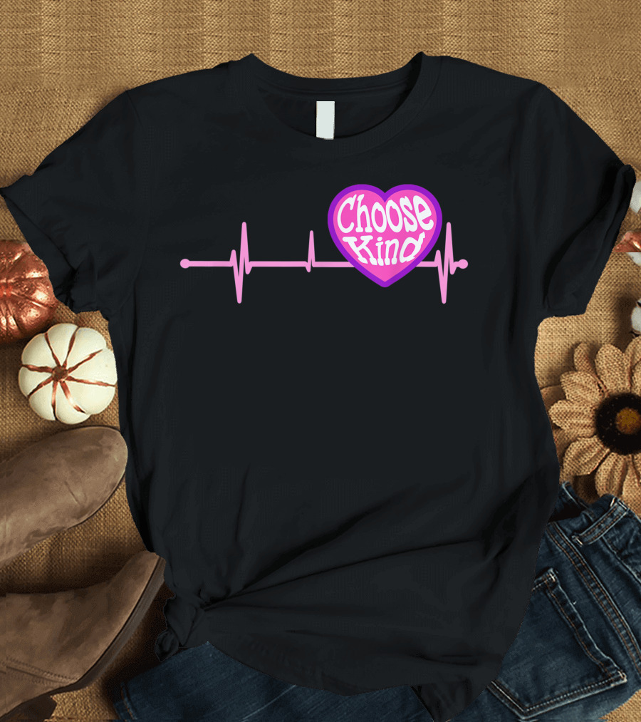 Choose Kind Autism Awareness Heart Anti Bullying Boy Girl T-Shirt