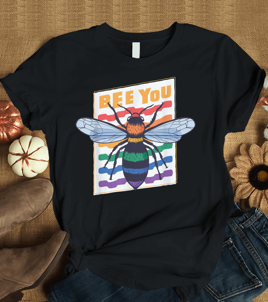 Bee You Bee Different Rainbow Bee Lover T-Shirt