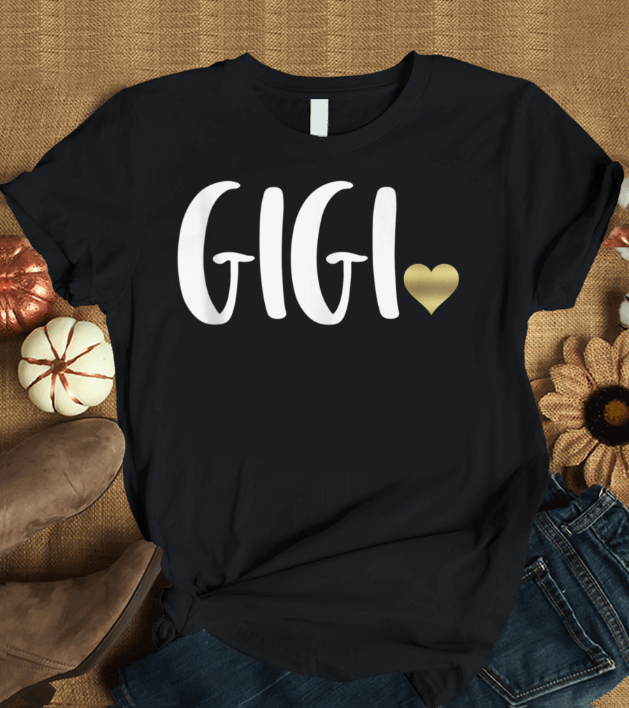 Gigi Heart Grandma Grandmother T-Shirt