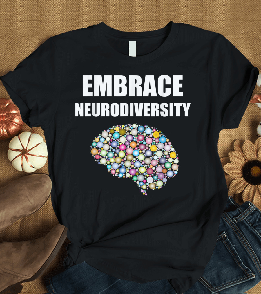 Embrace Neurodiversity Brain Pattern Differently Abled T-Shirt