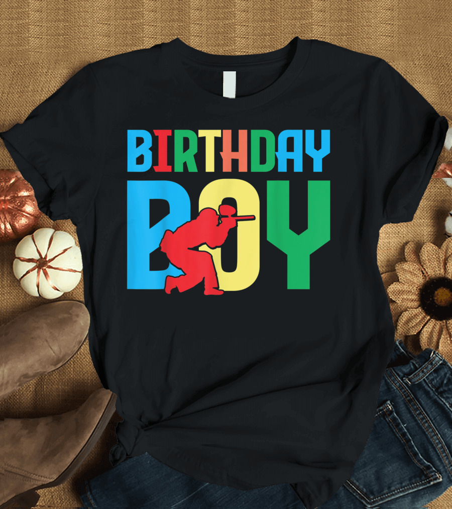 Birthday Boy Paintball Party T-Shirt