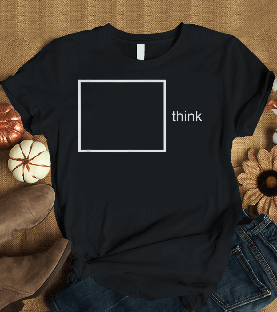 Think Outside the Box Clever Minimalist Concept T-Shirt
