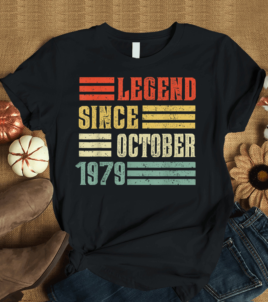 Legend Since October 1979 Vintage 41St Birthday T-Shirt