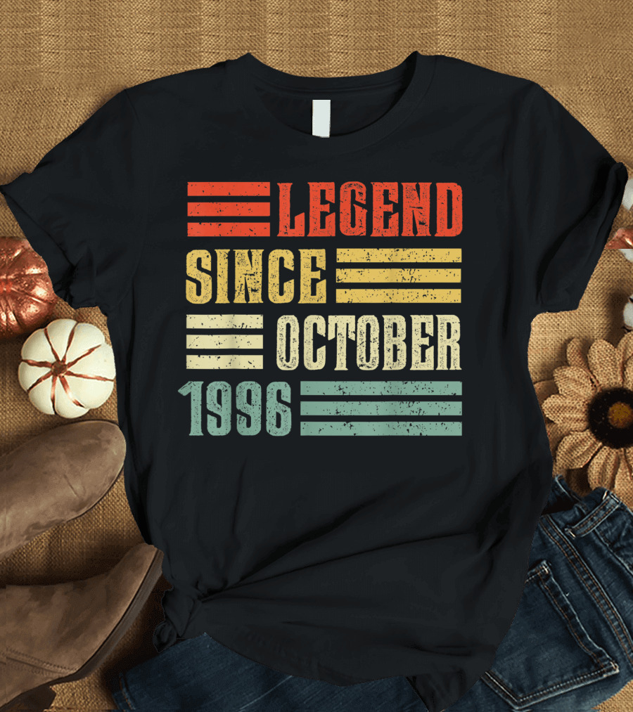 Legend Since October 1996 Vintage Birthday T-Shirt