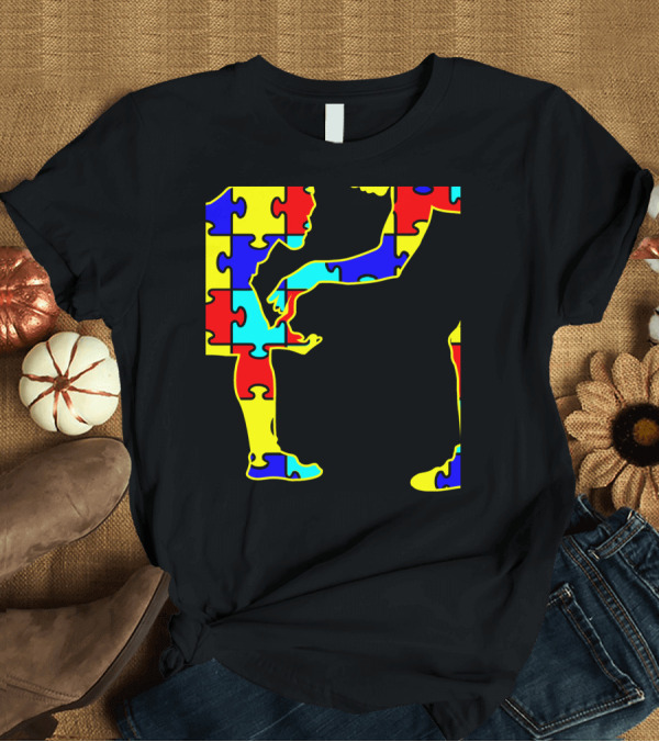 T-Shirt: Wrestling Autism Puzzle Piece T-Shirt Wrestling Autism Puzzle Piece T-Shirt