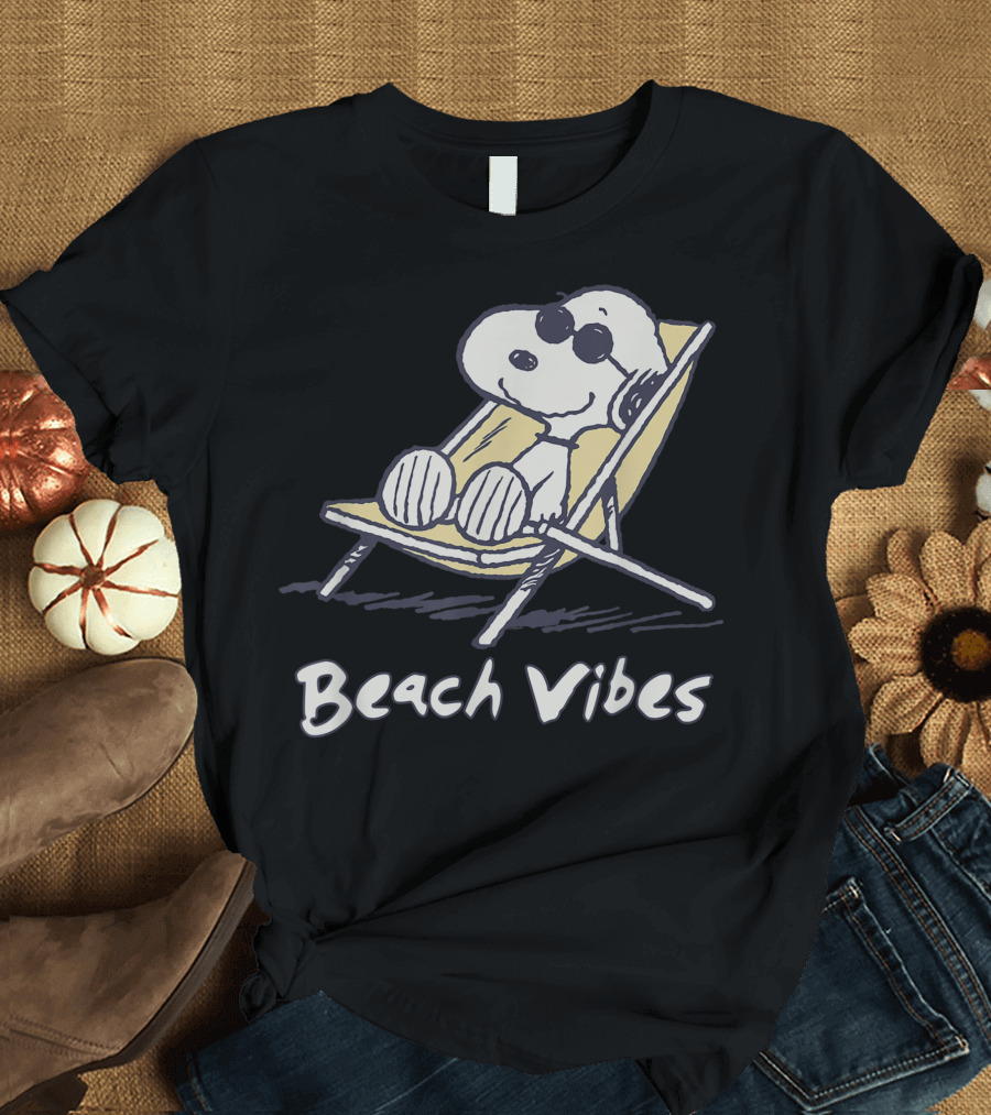 Snoopy Beach Vibes Peanuts Family Fun T-Shirt