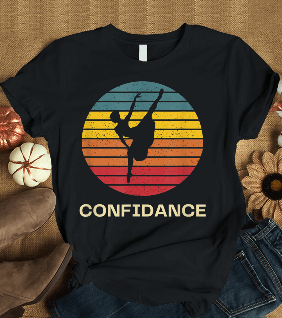 Confidance For Dancers Dance Practice Retro T-Shirt