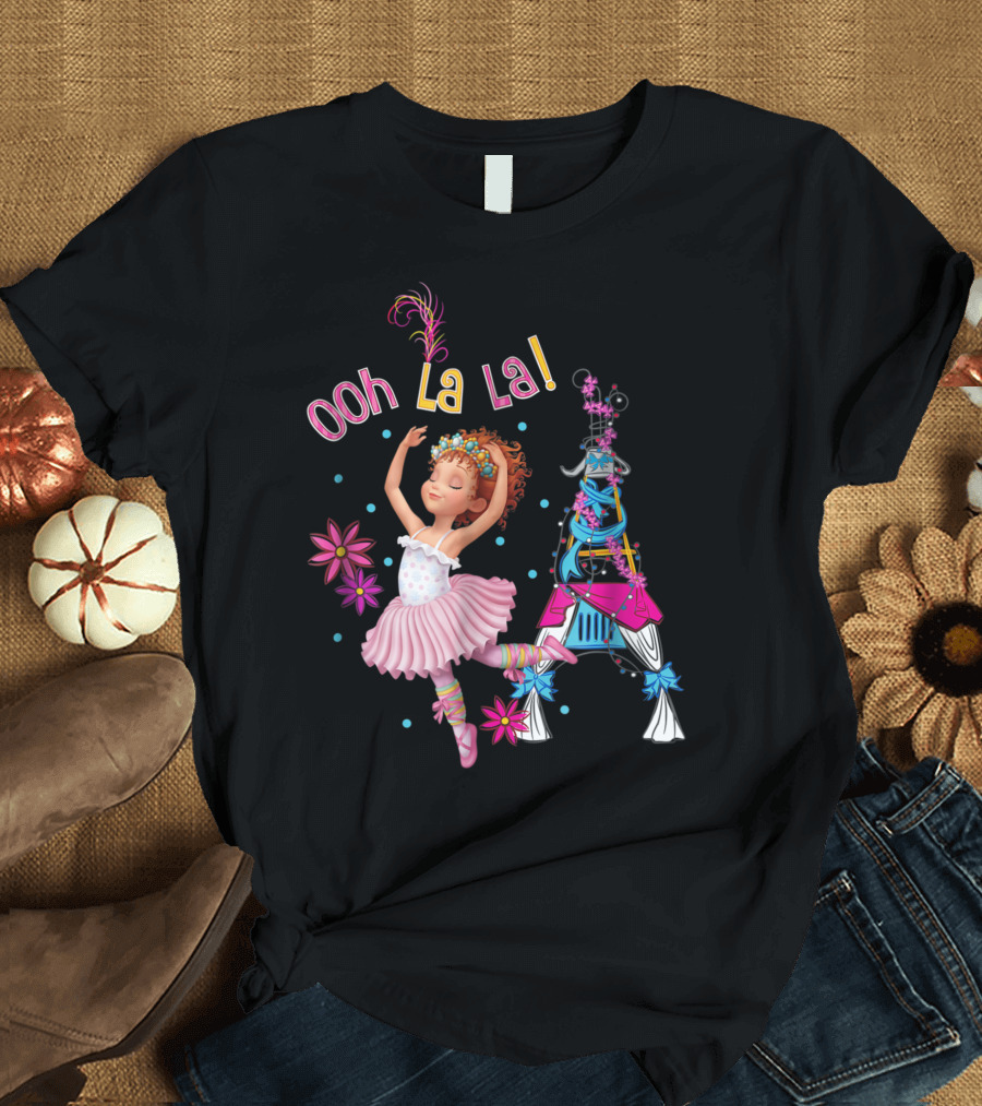 Disney Fancy Nancy Ooh La La Ballerina Eiffel Tower Dance T-Shirt