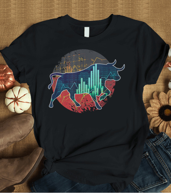 T-Shirt: Bear Bull Forex Cryptocurrency Stock Market Trader Investor Bar Graph Chart T-Shirt Bear Bull Forex Cryptocurrency Stock Market Trader Investor Bar Graph Chart T-Shirt