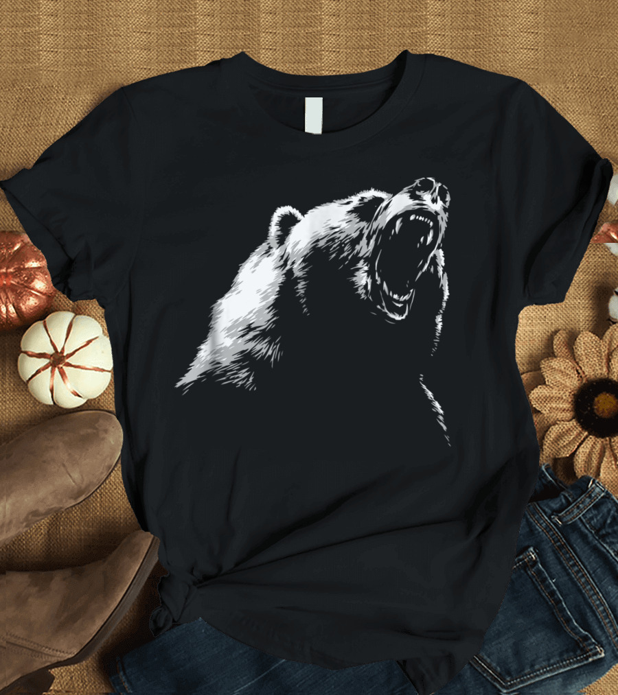 Bear Roaring Wilderness Camp Hike T-Shirt