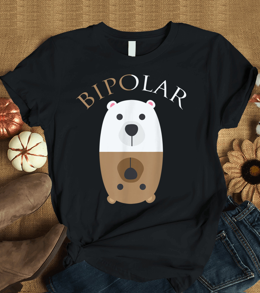 Bipolar Polar Bear Cute Mental Disorder Theme Tb T-Shirt