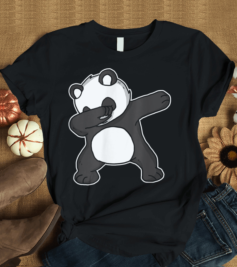 Dabbing Panda Dab Dance Cool Panda Lover Iconic T-Shirt