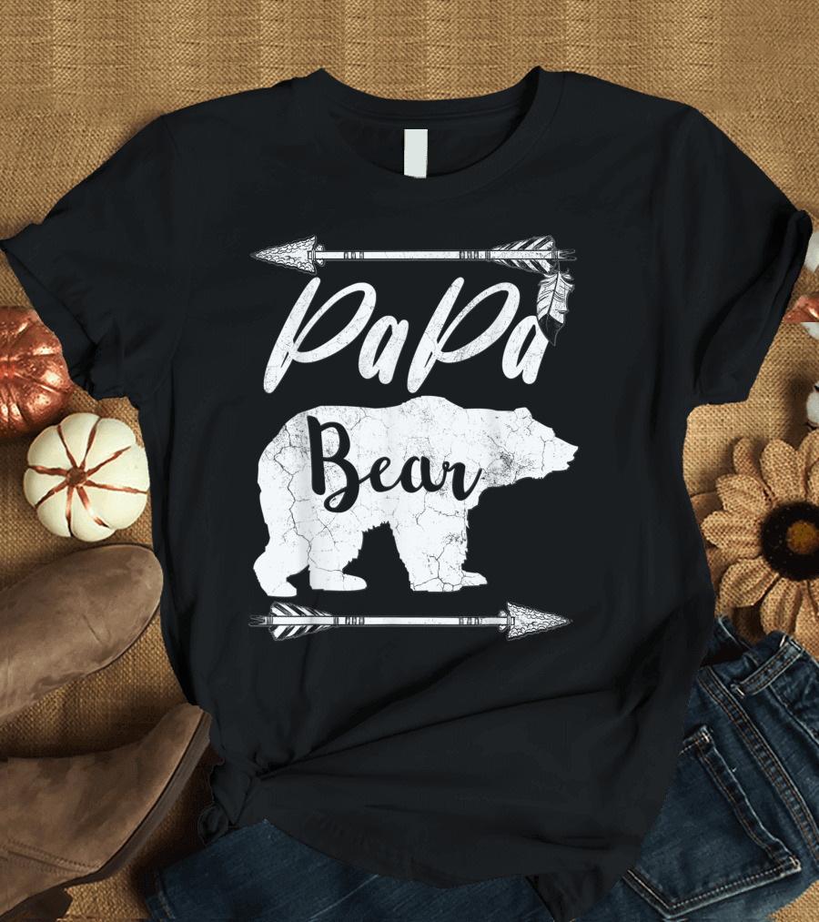 Papa Bear Fathers Day From Wife Top Best T-Shirt
