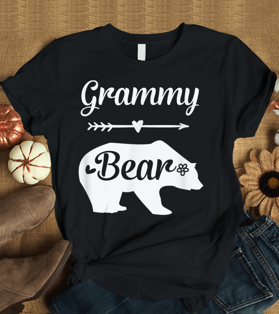 Grammy Bear Heart Arrow Bear Grandma T-Shirt