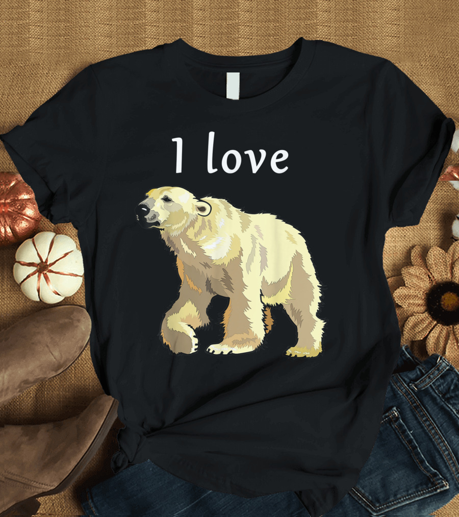 I Love Spirit Bears I Love Polar Bears T-Shirt