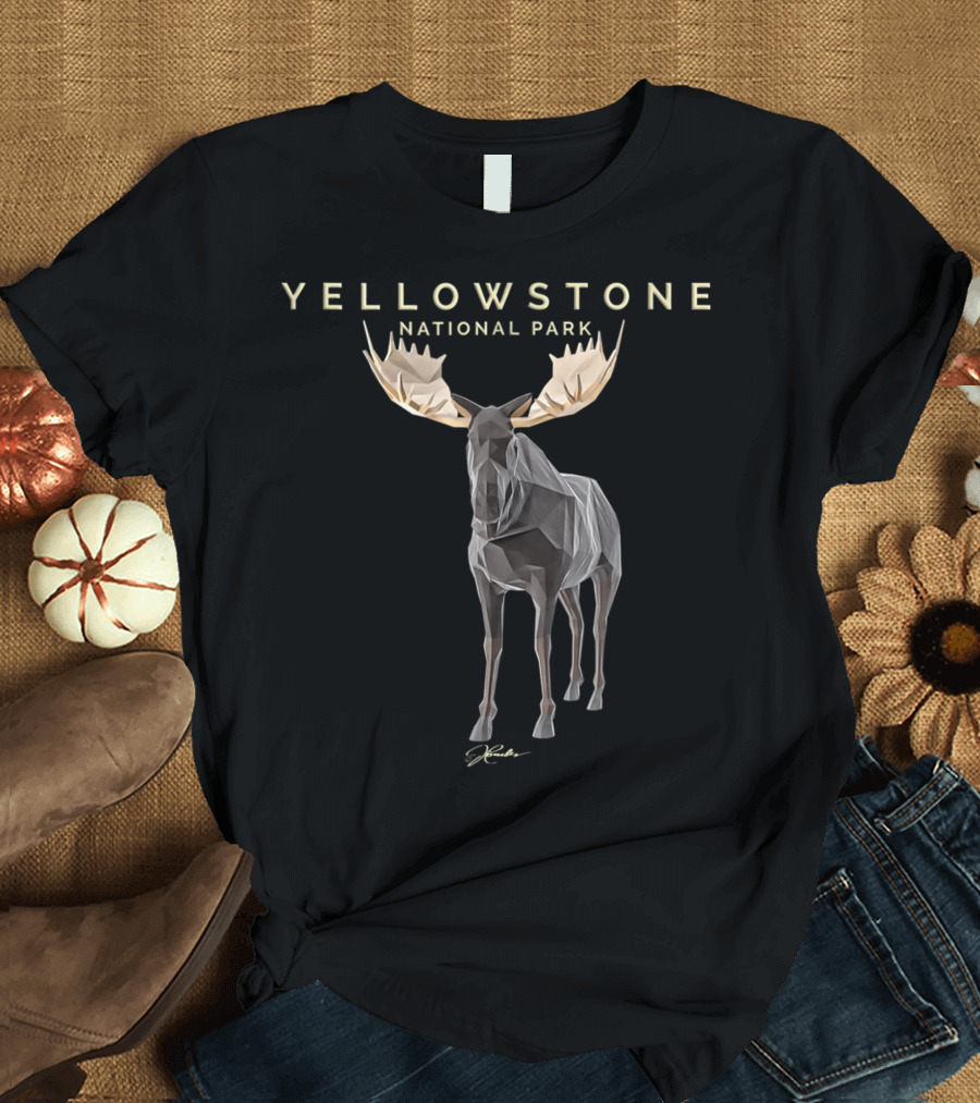 Yellowstone National Park Moose Jcombs Signature T-Shirt