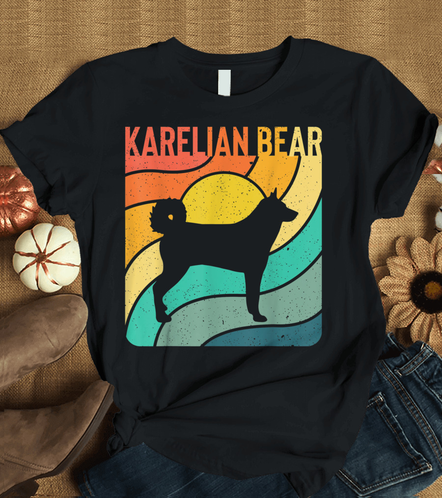 Karelian Bear Vintage Retro Dog T-Shirt