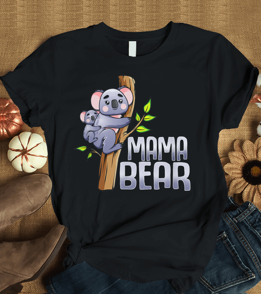 Mama Bear Koala Tree Hugging Duo T-Shirt