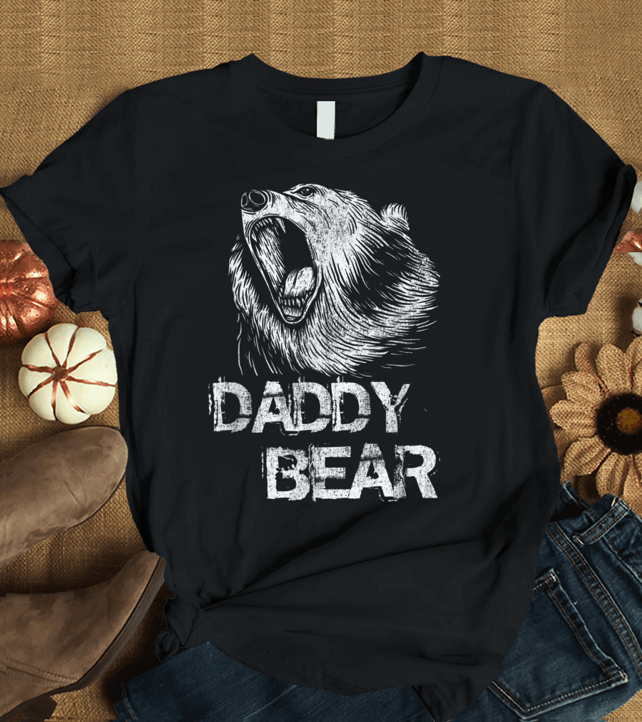Daddy Bear Mens Papa Father T-Shirt