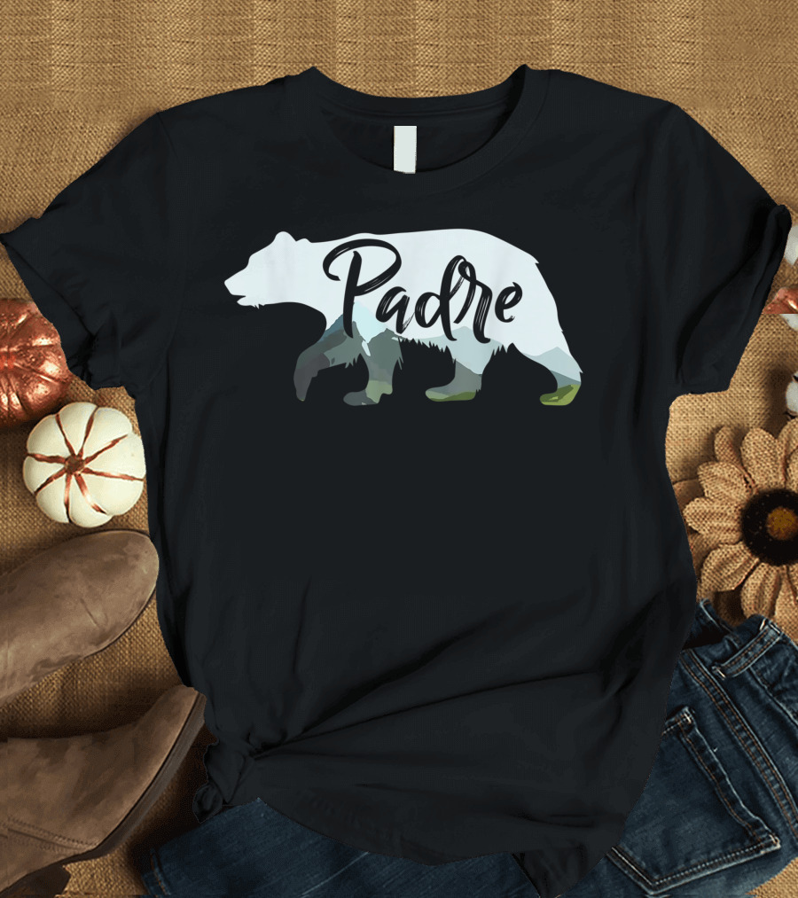 Padre Bear Silhouette Cool Family Mens T-Shirt