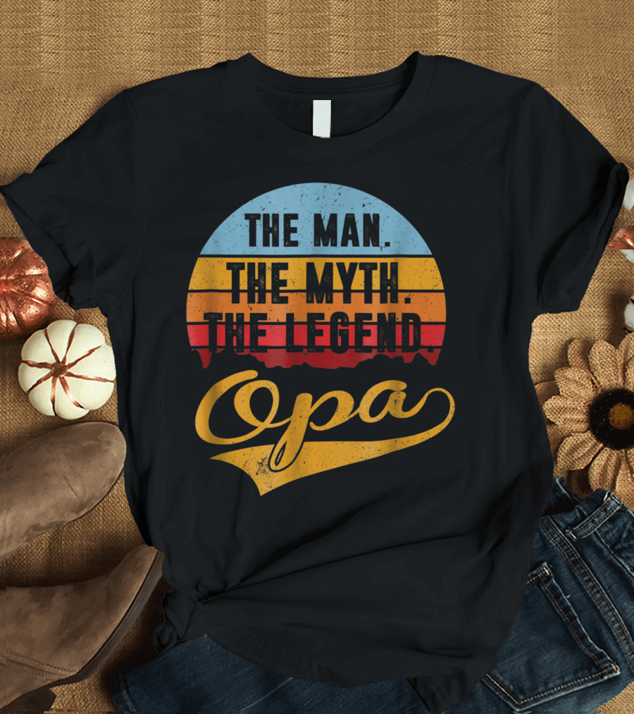The Man The Myth The Legend Opa Vintage T-Shirt