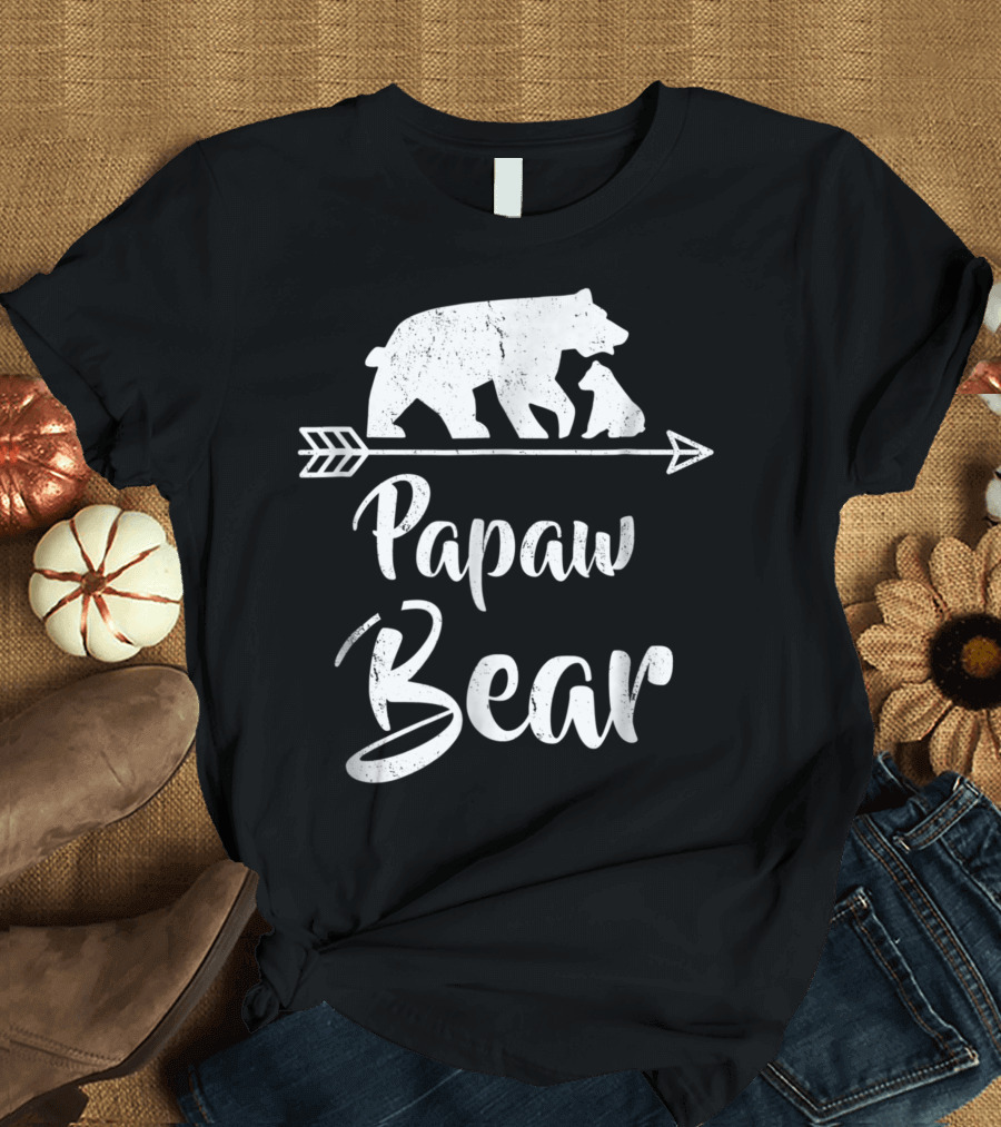 Papaw Bear Arrow Bear Cubs Fathers Tshirt T-Shirt