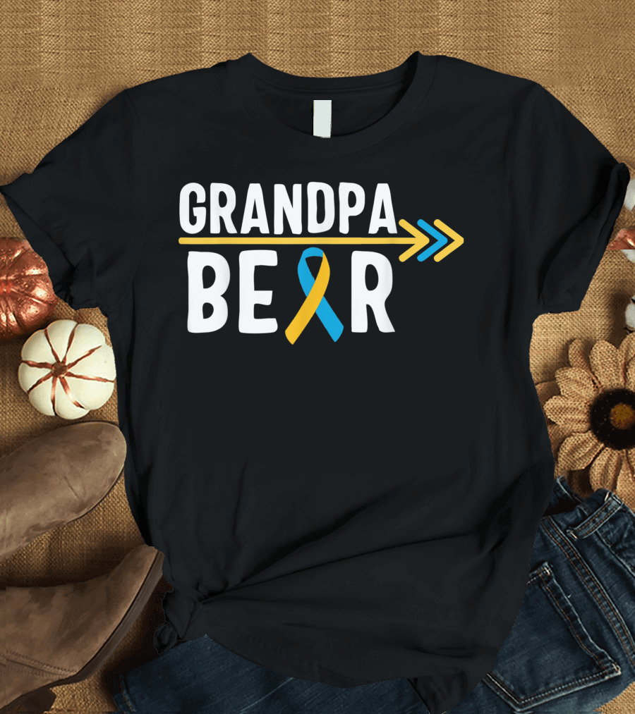 Grandpa Bear Down Syndrome Awareness T-Shirt