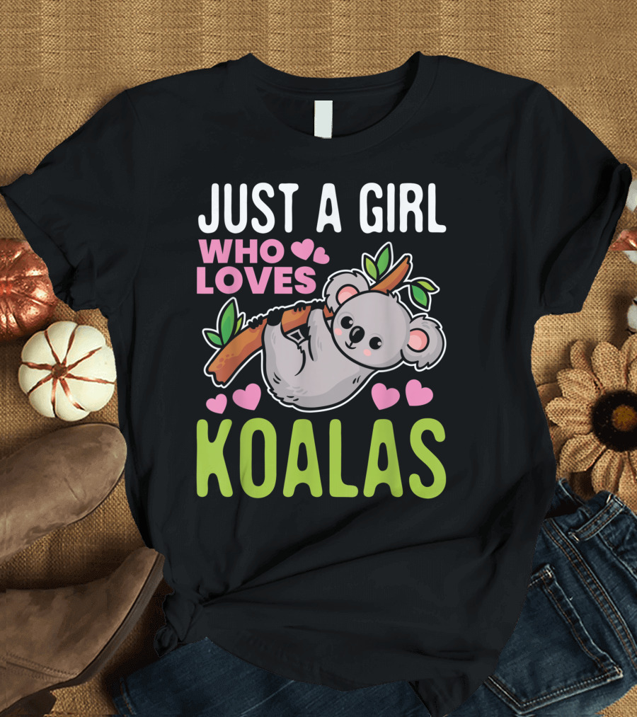 Just a Girl Who Loves Koalas Animal Lovers Vintage Koalas T-Shirt