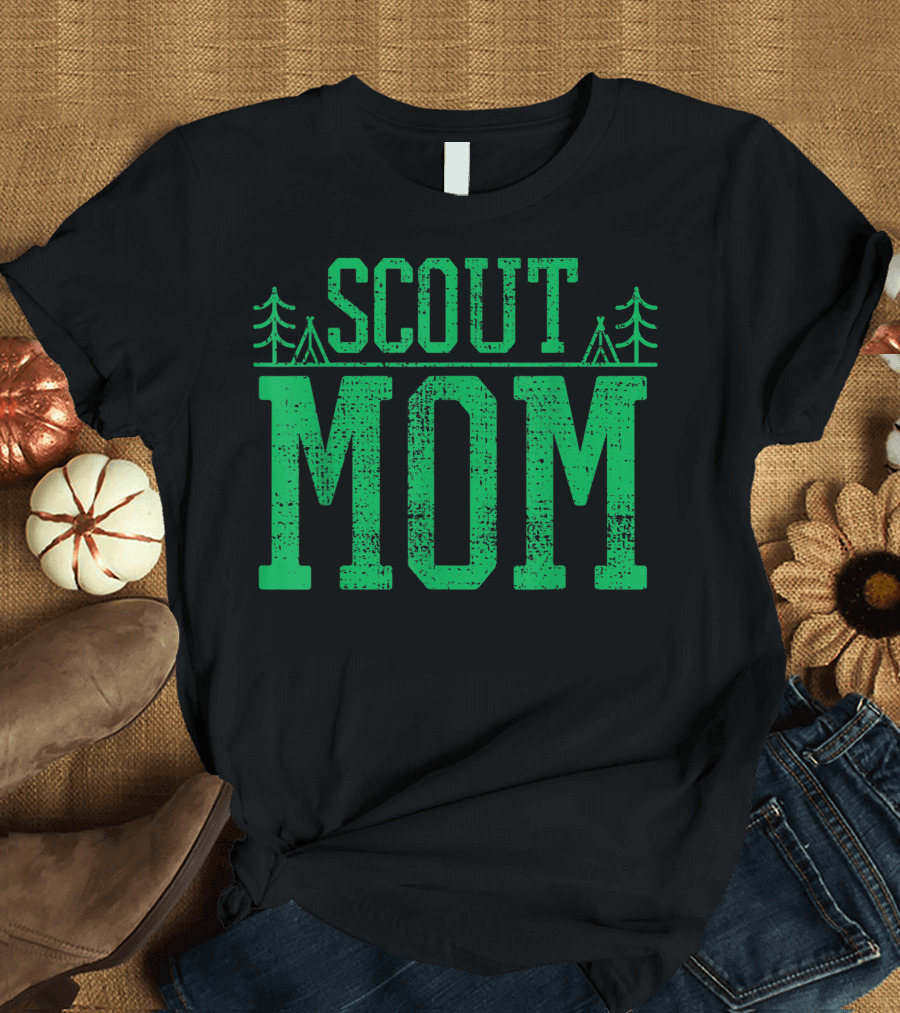Scout Mom Camping Adventure T-Shirt