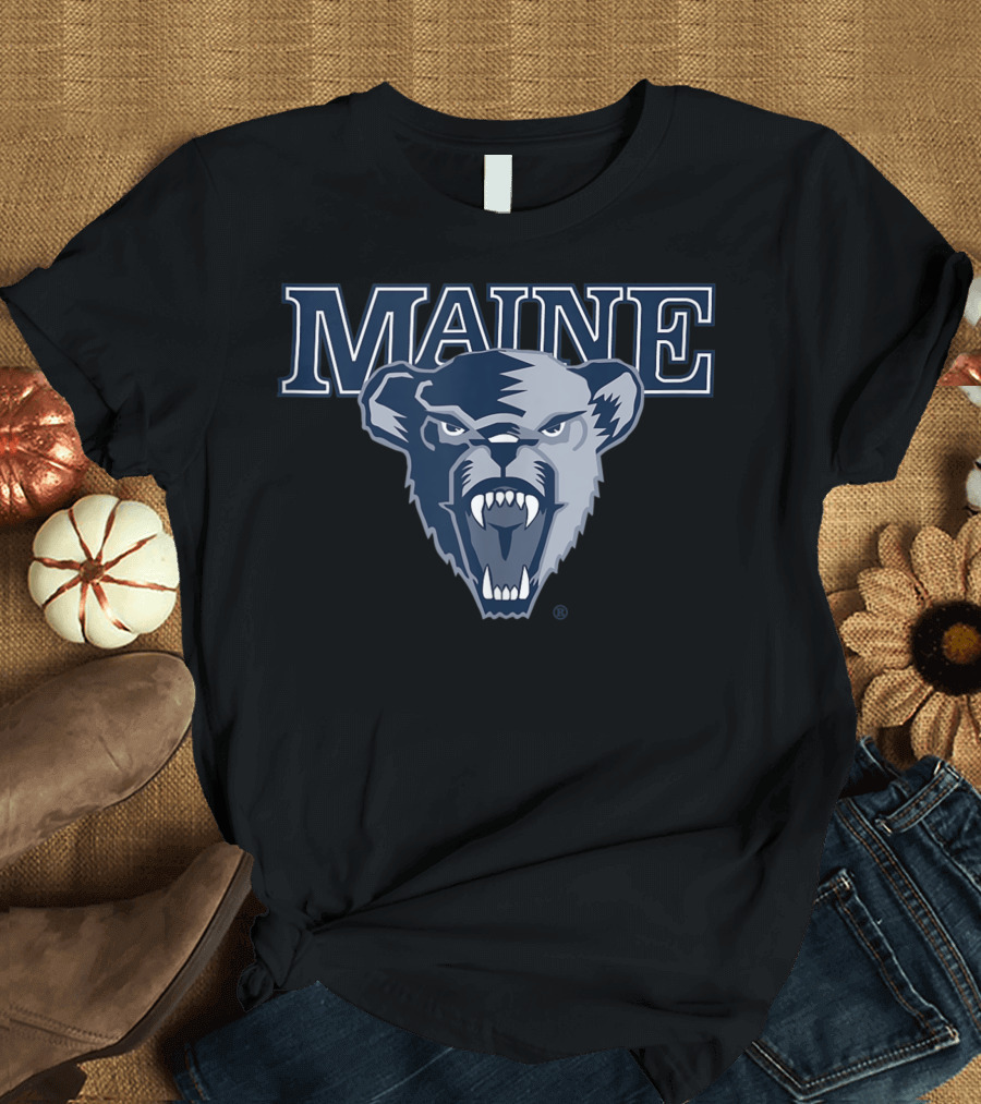 Maine Black Bears NCAA University Logo PPME002 T-Shirt