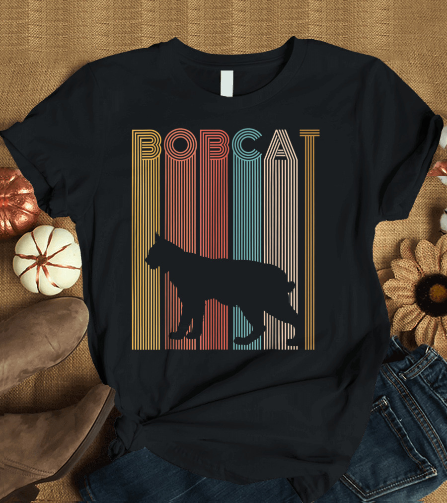 Bobcat Vintage Striped T-Shirt
