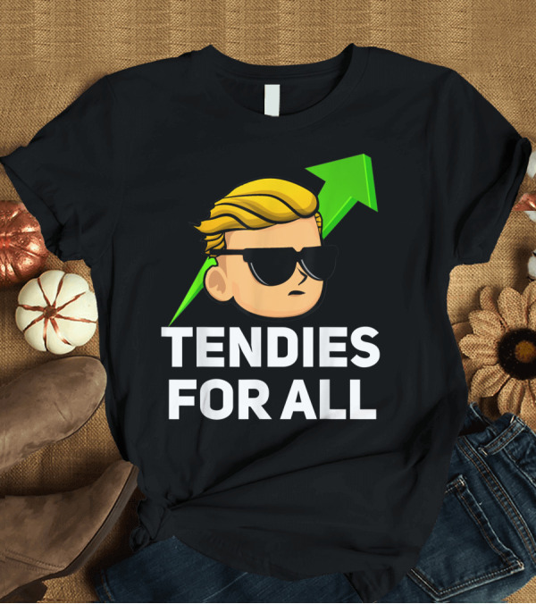 T-Shirt: Tendies For All Wall Street Bets Guy Icon with Arrow T-Shirt Tendies For All Wall Street Bets Guy Icon with Arrow T-Shirt