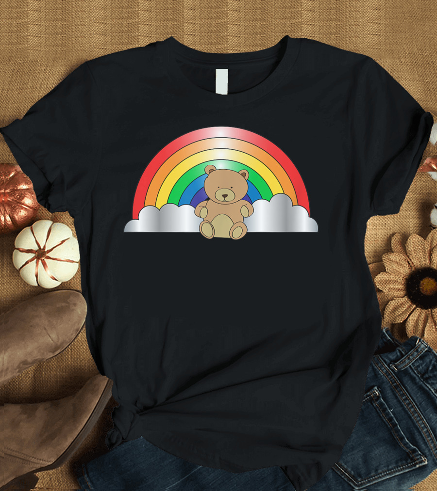 Wsb Gay Bear Rainbow Diamond Hands Wall St Bets T-Shirt