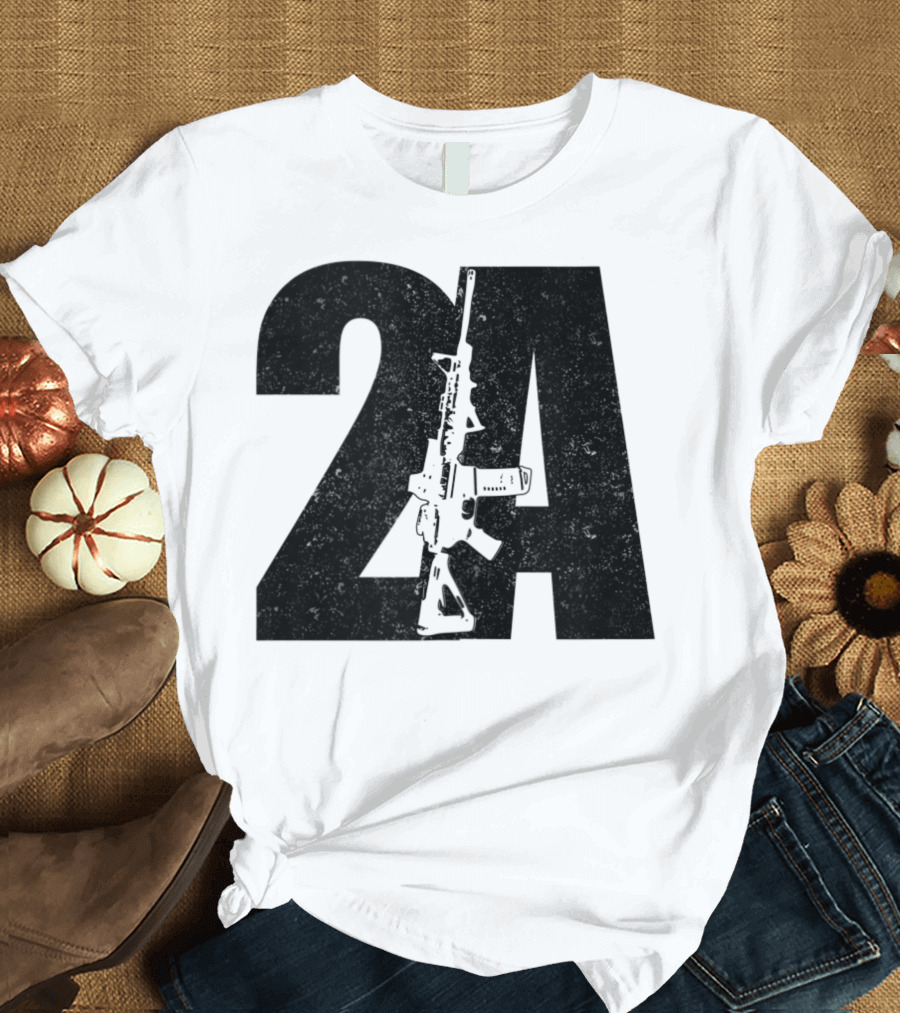2A AR15 Second Amendment Patriotic Gun Support T-Shirt