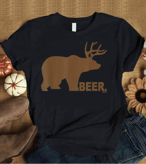 T-Shirt: Beer Bear Plus Deer Equals Beer BEER T-Shirt Beer Bear Plus Deer Equals Beer BEER T-Shirt