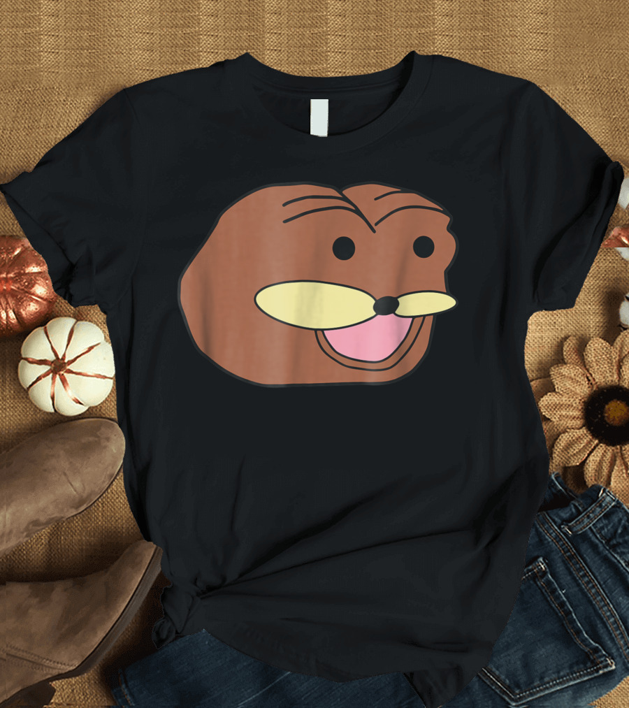 Spurdo Sparde Meme Face Brown Cartoon Head T-Shirt