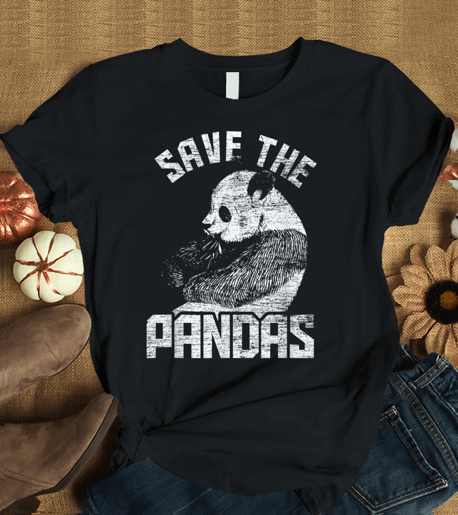 Save The Pandas Animal Welfare Bear Earth Day T-Shirt