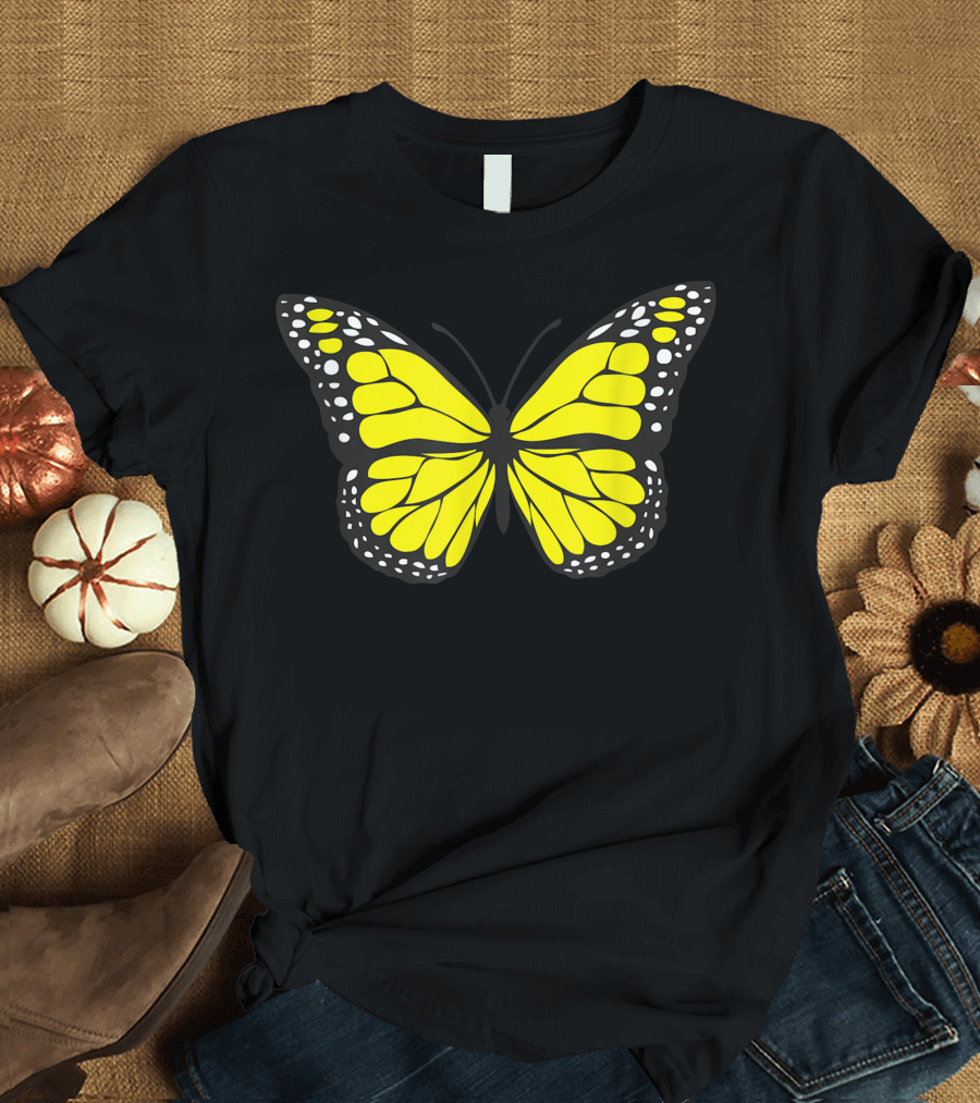 Beautiful Yellow Magic Butterfly T-Shirt