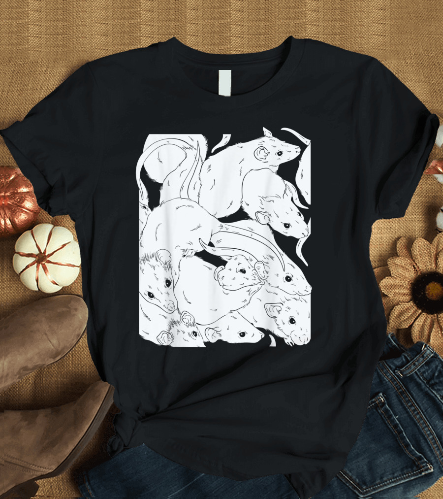 Creepy Cute Rat King Wicca Witch Pastel Goth Rats T-Shirt