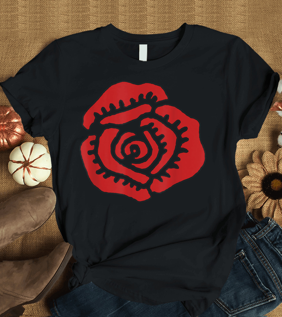Begonia Red Scarlet Festival Jam Band Hippie Floral T-Shirt