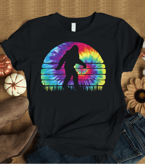 T-Shirt: Hippie Tie Dye Sasquatch Believe In Bigfoot T-Shirt Hippie Tie Dye Sasquatch Believe In Bigfoot T-Shirt