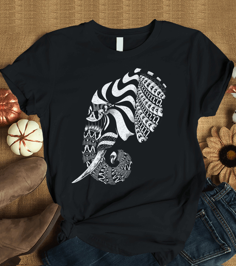 Elephant Aesthetic Mandala India Yoga Elephant Mandala T-Shirt