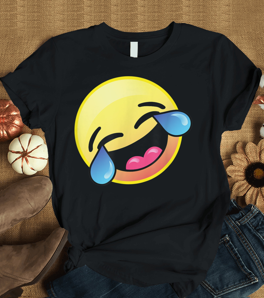 Emoji Cute Laughing Crying Happy Cool Emoji Ta T-Shirt