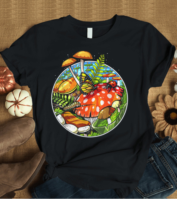 T-Shirt: Forest Mushrooms Fungi Mycology Foraging Nature Fungus T-Shirt Forest Mushrooms Fungi Mycology Foraging Nature Fungus T-Shirt