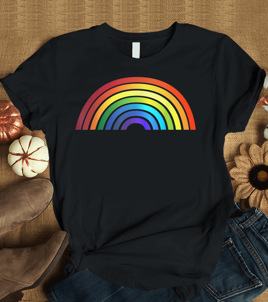 Rainbow Simple Style Basic Stripe Mk Multicolor Arch Spectrum T-Shirt