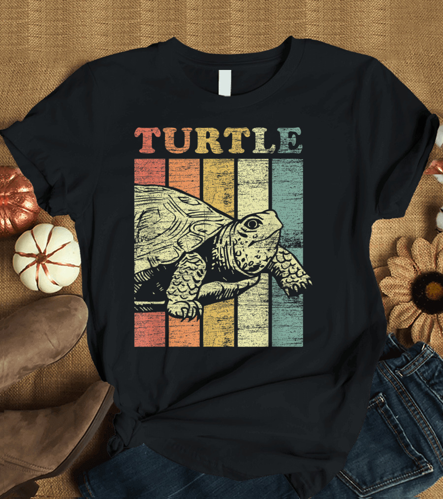 Turtle Vintage Striped T-Shirt
