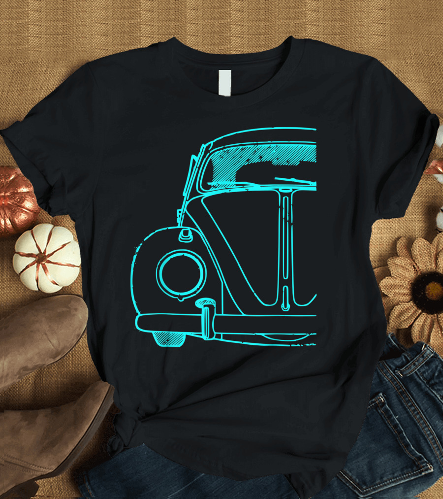 Retro Vintage Auto Buggy Car California Love Bug T-Shirt
