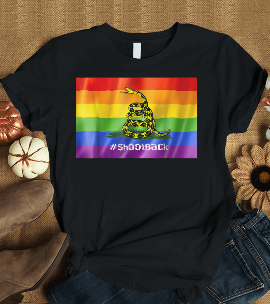 ShOoTBaCk Rainbow Flag with Snake T-Shirt