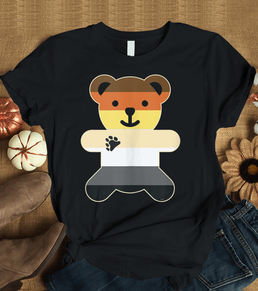 Bear Brotherhood Flag Bear Gay Pride N2 Bear Paw T-Shirt