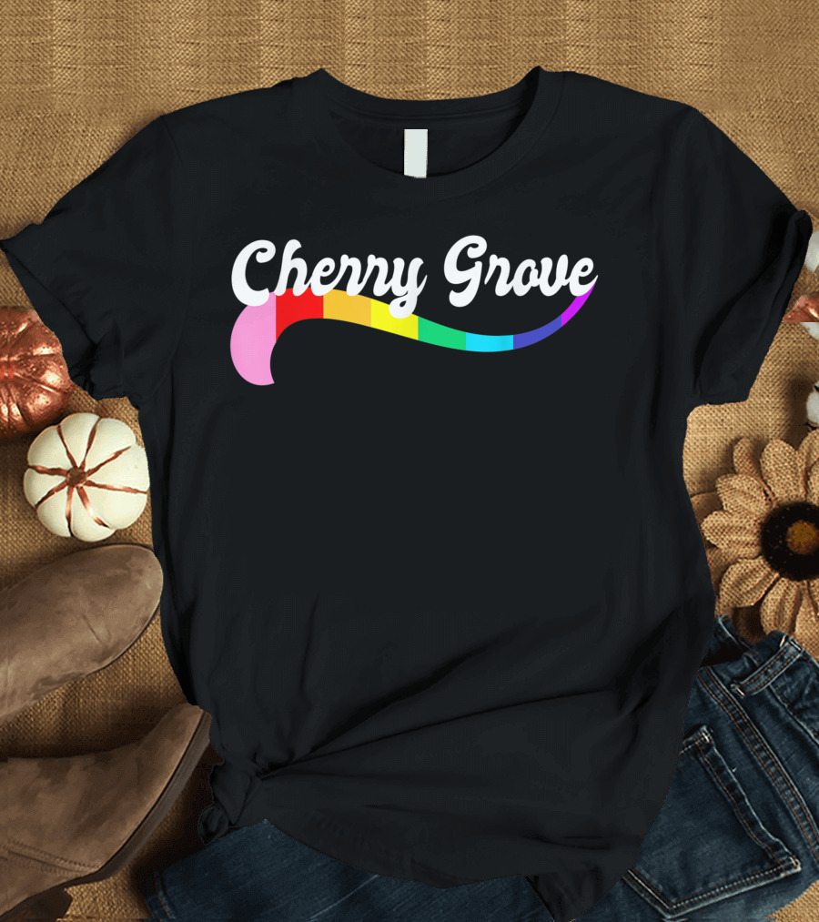 Cherry Grove Fire Island Gay Pride Queer Love Rainbow T-Shirt